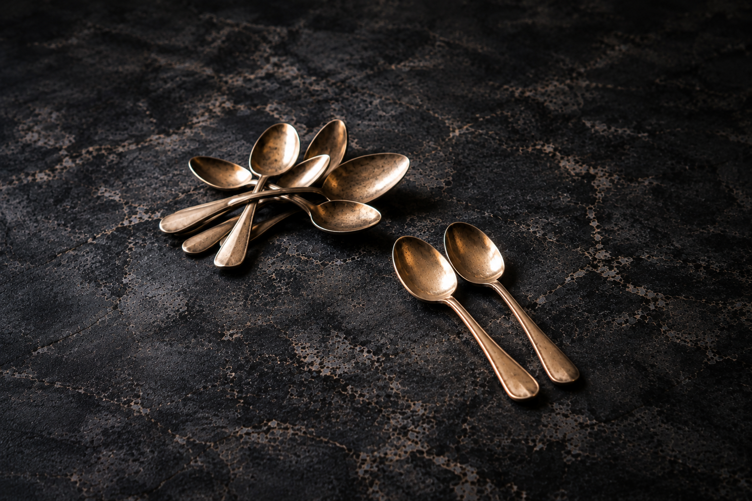 Antiqued silver spoons illustrating Spoon Theory and the idea of having limited energy and capacity.